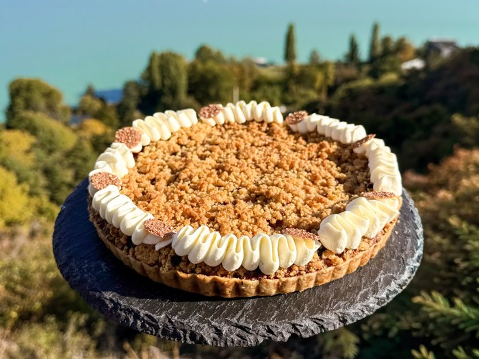 Szilvás-mandulás pite